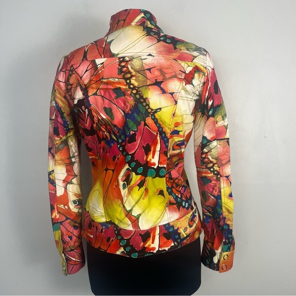 Vintage Chico’s Butterfly Lightweight Jacket Women’s size small-4 / Chico 0 - Picture 3 of 7